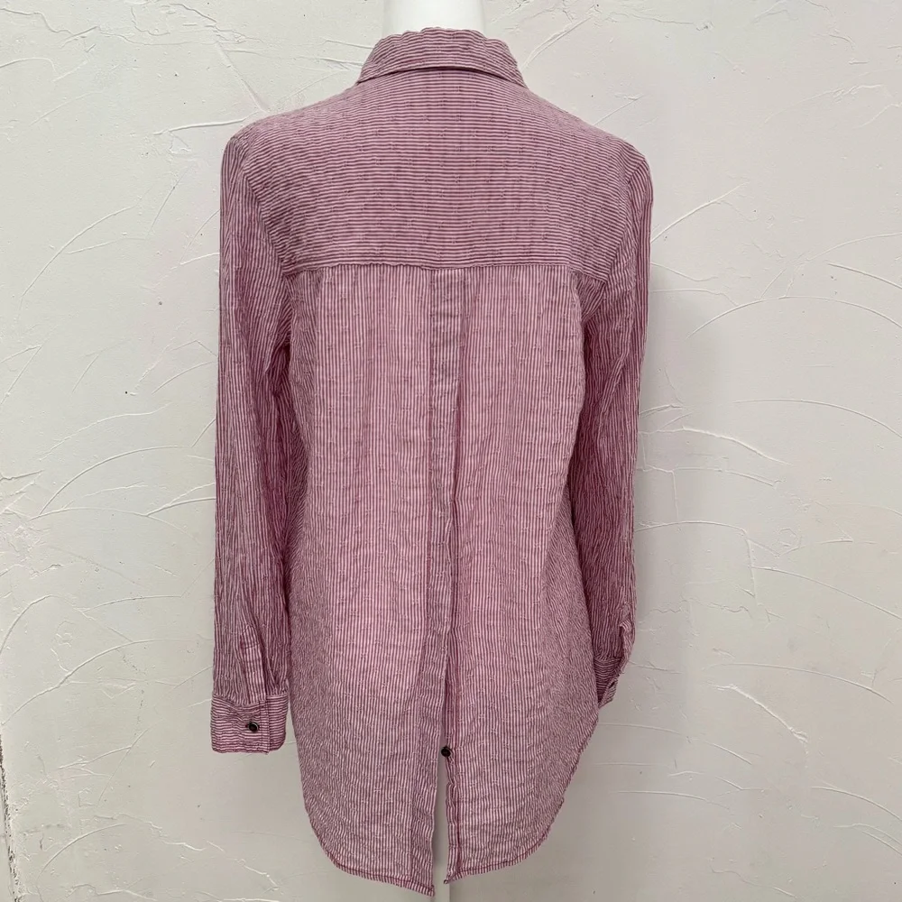 Free People No Limits Stripe Stretch
Cotton Shirt - Picture 4 of 16